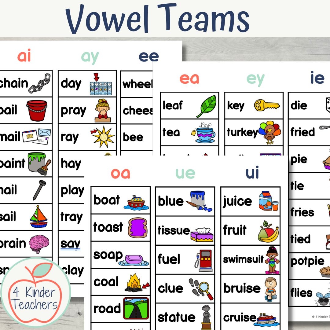 Long Vowel Teams Worksheets Activities No Prep Phonics Worksheets 