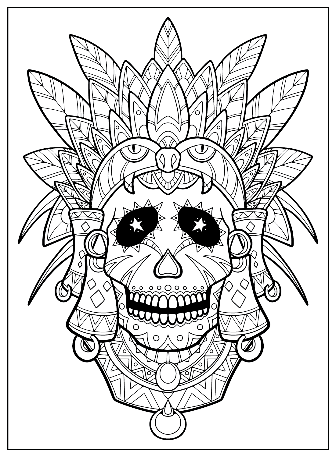 M s De 20 P ginas Para Colorear Del D a De Muertos PDF Imprimible 