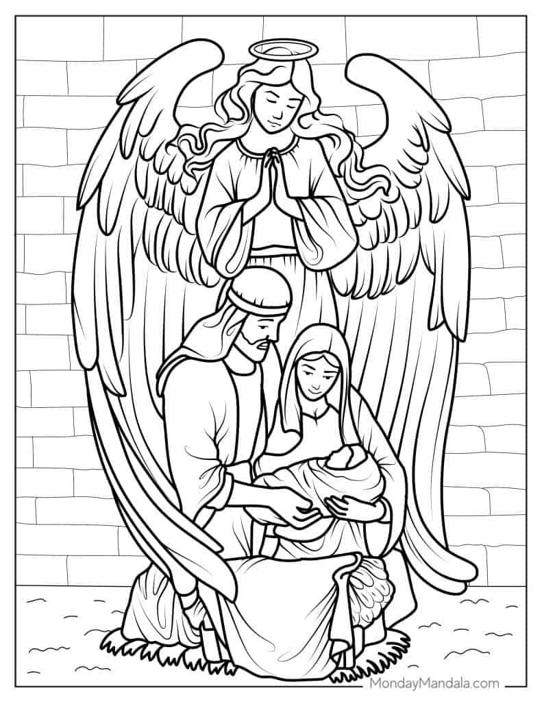 Mandala Angel Printable Coloring Pages 2025 Mandala Angel Printable Coloring Pages 2025