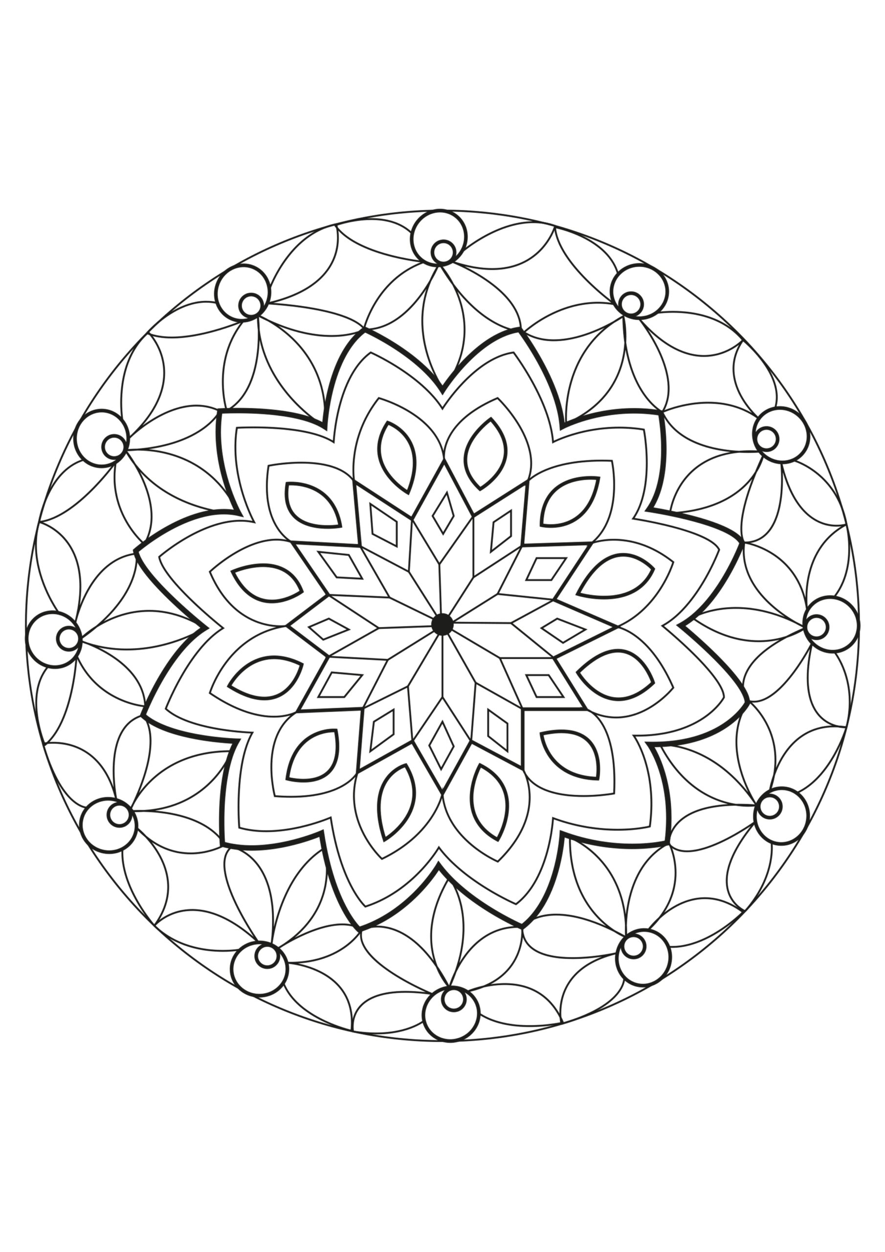 Mandalas For Kids Mandalas Kids Coloring Pages