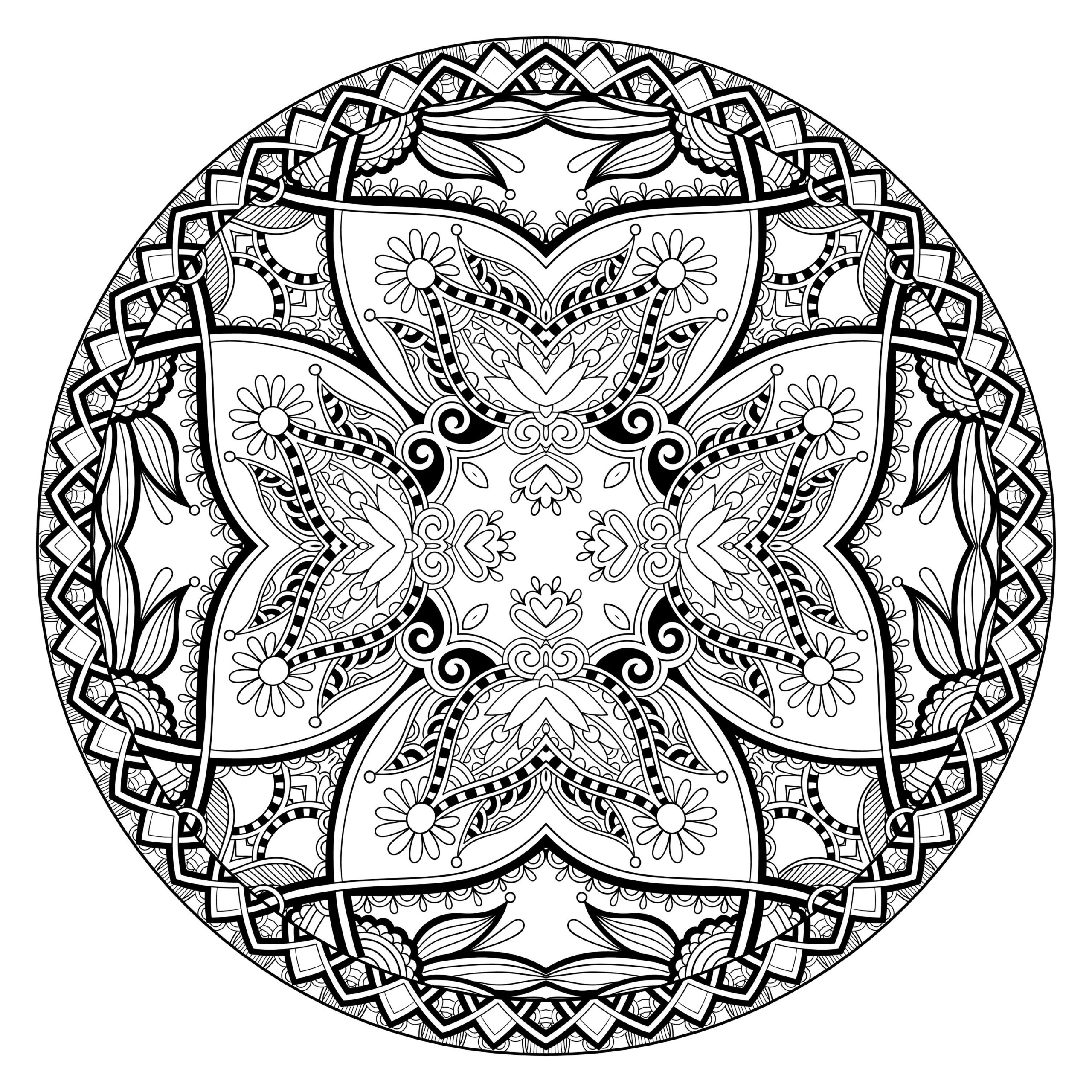 mandala coloring page