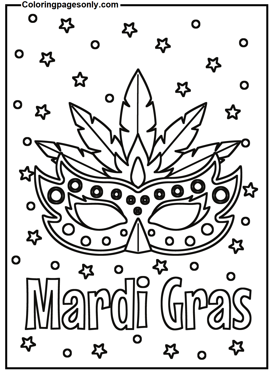 Mardi Gras Coloring Pages Free Printable Coloring Pages Mardi Gras 
