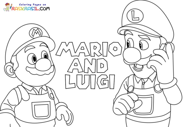 Mario And Luigi Coloring Pages