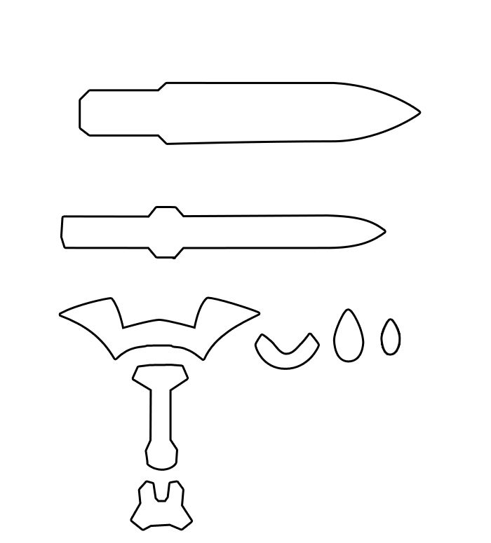 Master Sword Template WW Master Sword Shield And Link Paper Mode Master Sword Template WW Master Sword Shield And Link Paper Mode