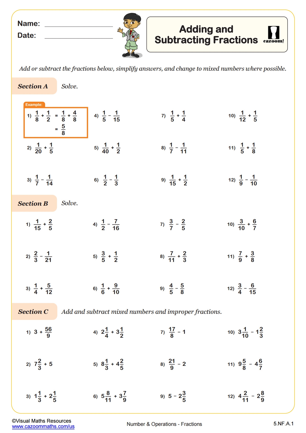 Mastering Fraction Addition Worksheets And Practice Resources