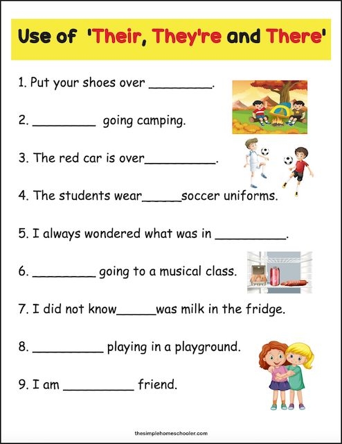 Mastering There Their And Theyre Free Worksheet Packet The Mastering There Their And Theyre Free Worksheet Packet The