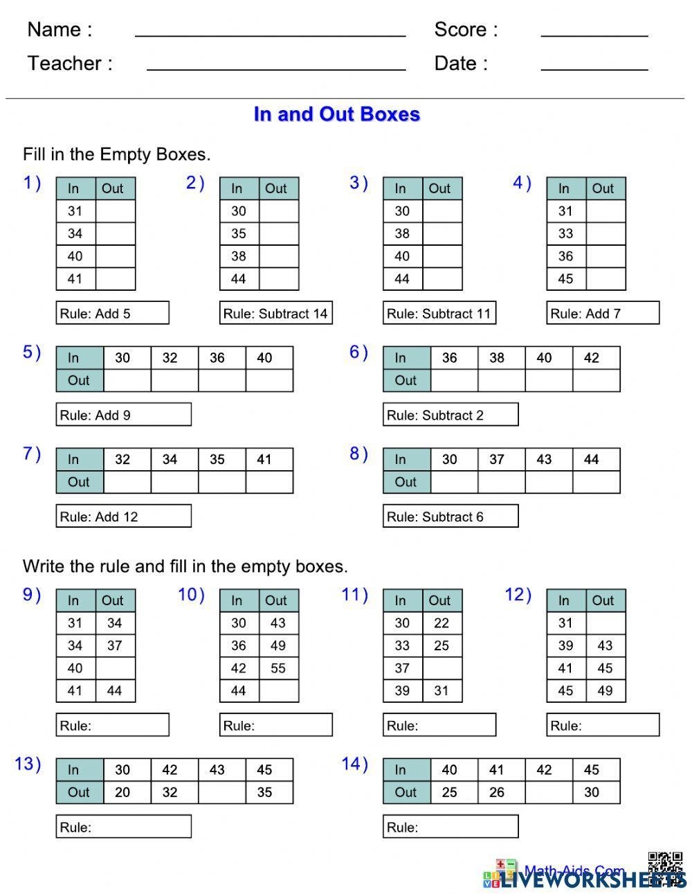 Math Aids Websites For Teaching And Learning Abakcus Worksheets 