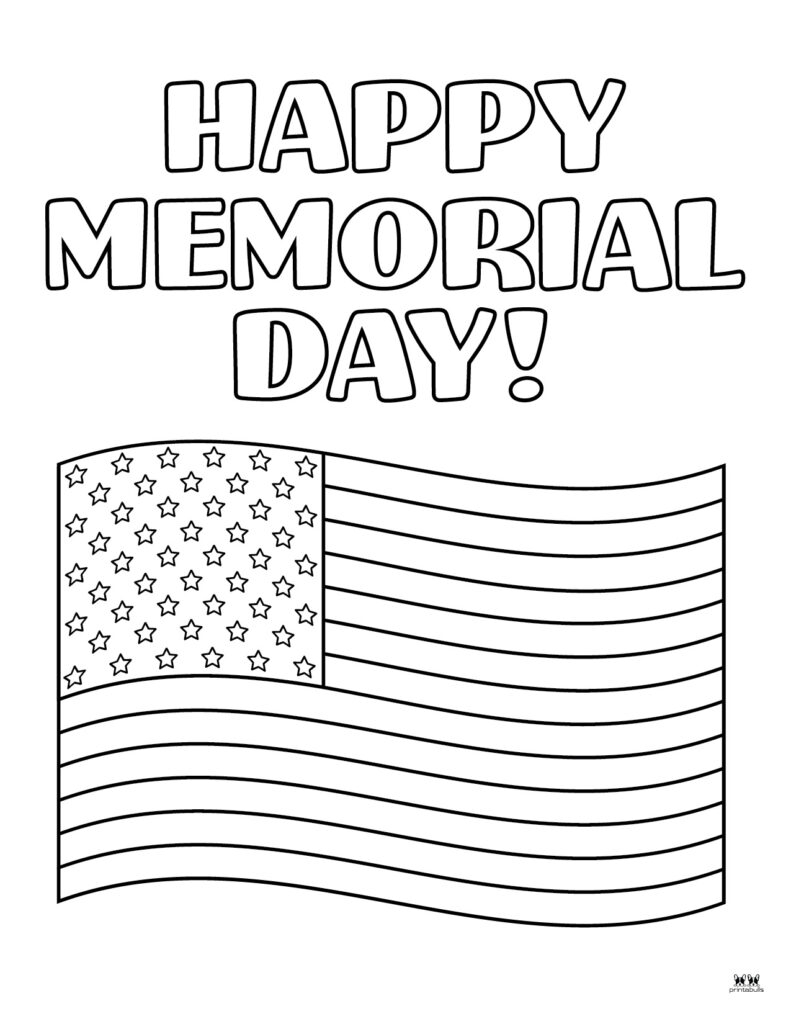 Memorial Day Coloring Pages Printable