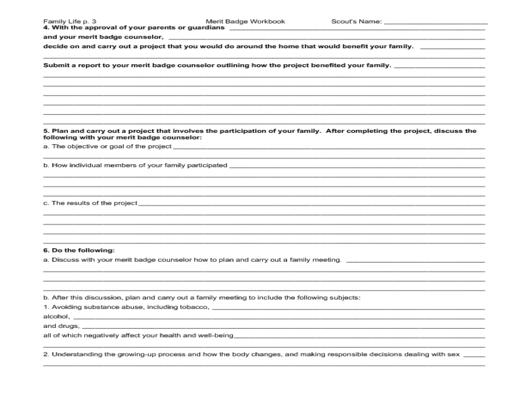 worksheet for family life merit badge worksheet for family life merit badge