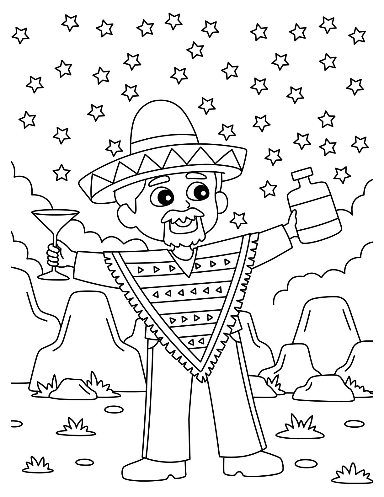 Mexico Coloring Pages Fun Educational Printable Sheets