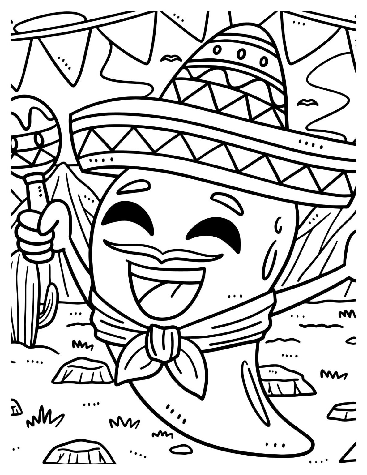 mexican coloring pages