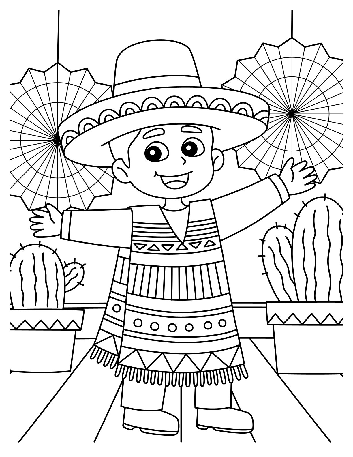 Mexico Coloring Pages Fun Educational Printable Sheets