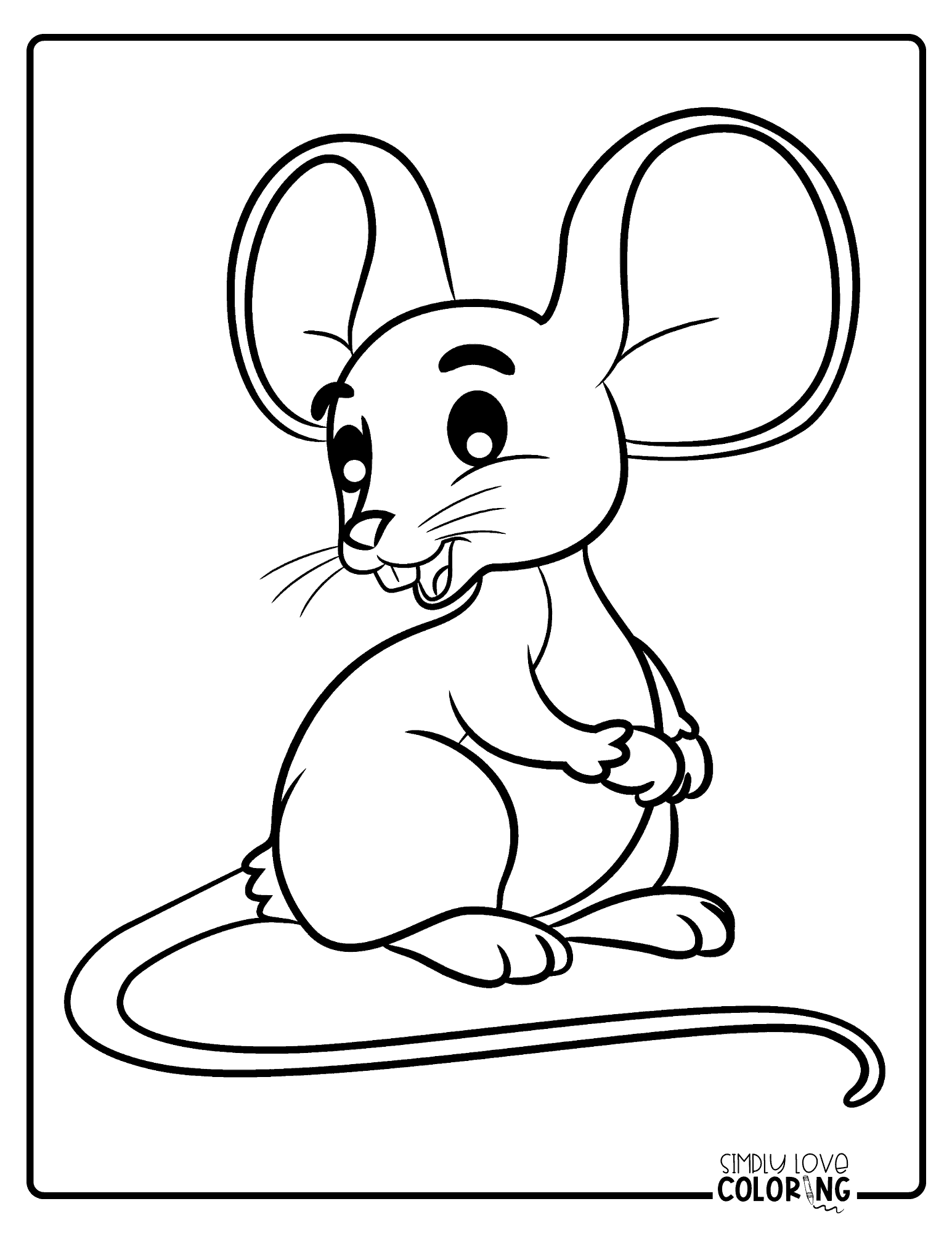 Mice Coloring Pages Free PDF Printables Simply Love Coloring