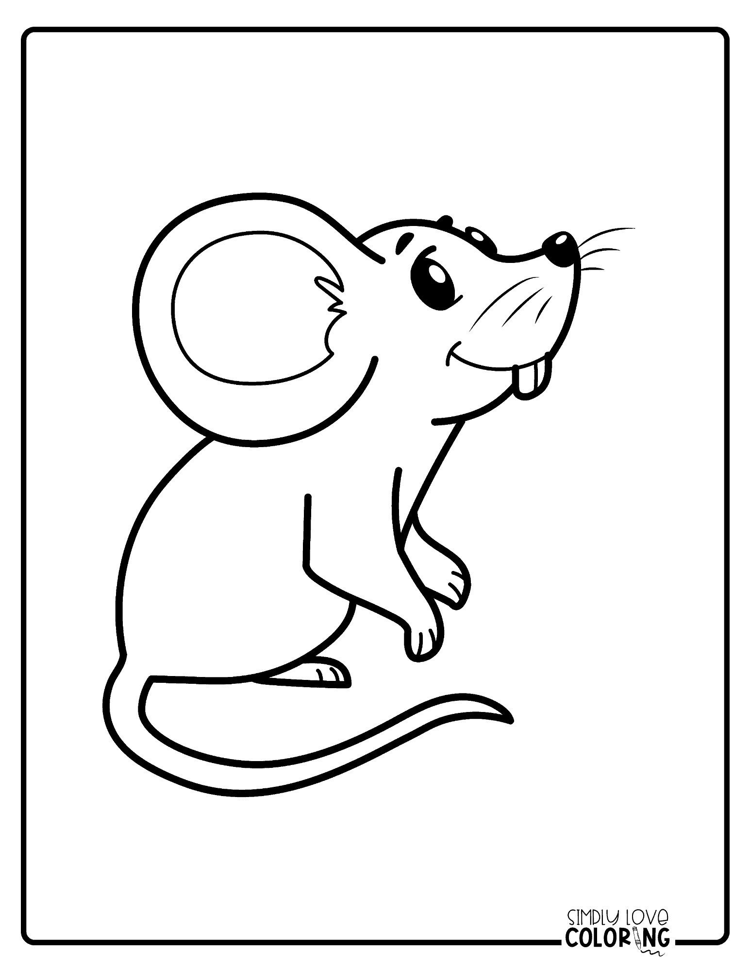 Mice Coloring Pages Free PDF Printables Simply Love Coloring