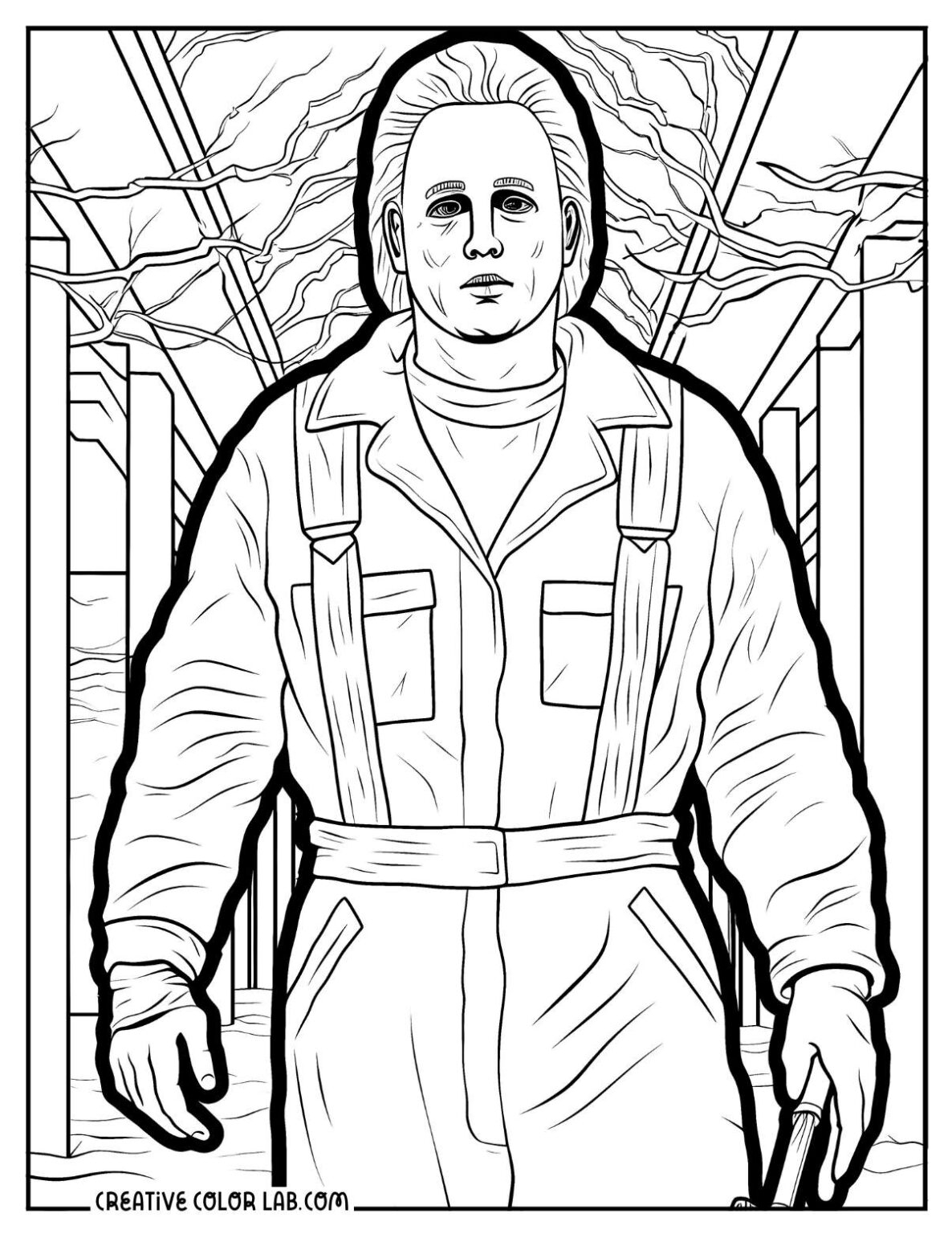 michael myers coloring pages