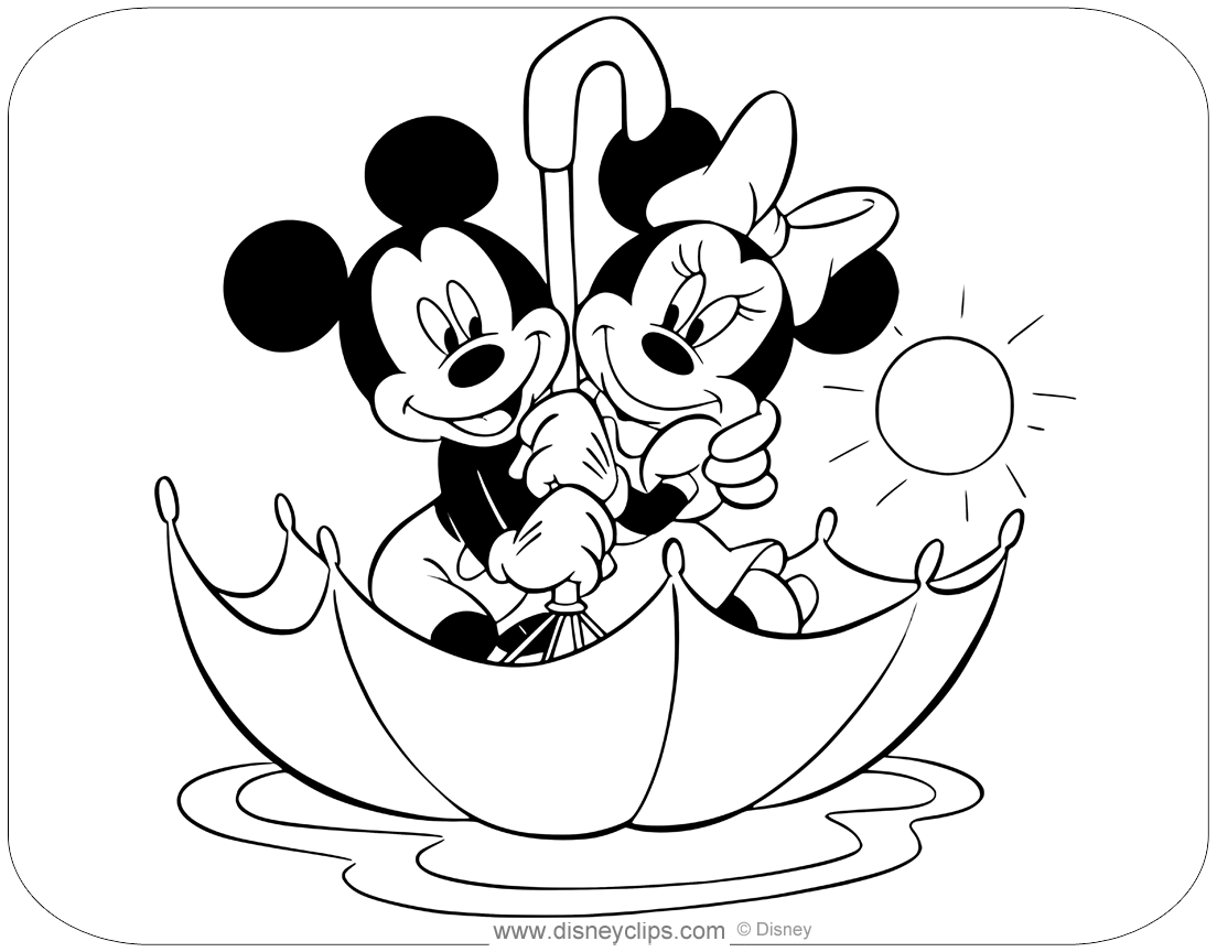 Mickey And Minnie Mouse Coloring Pages 5 Disneyclips Mickey And Minnie Mouse Coloring Pages 5 Disneyclips