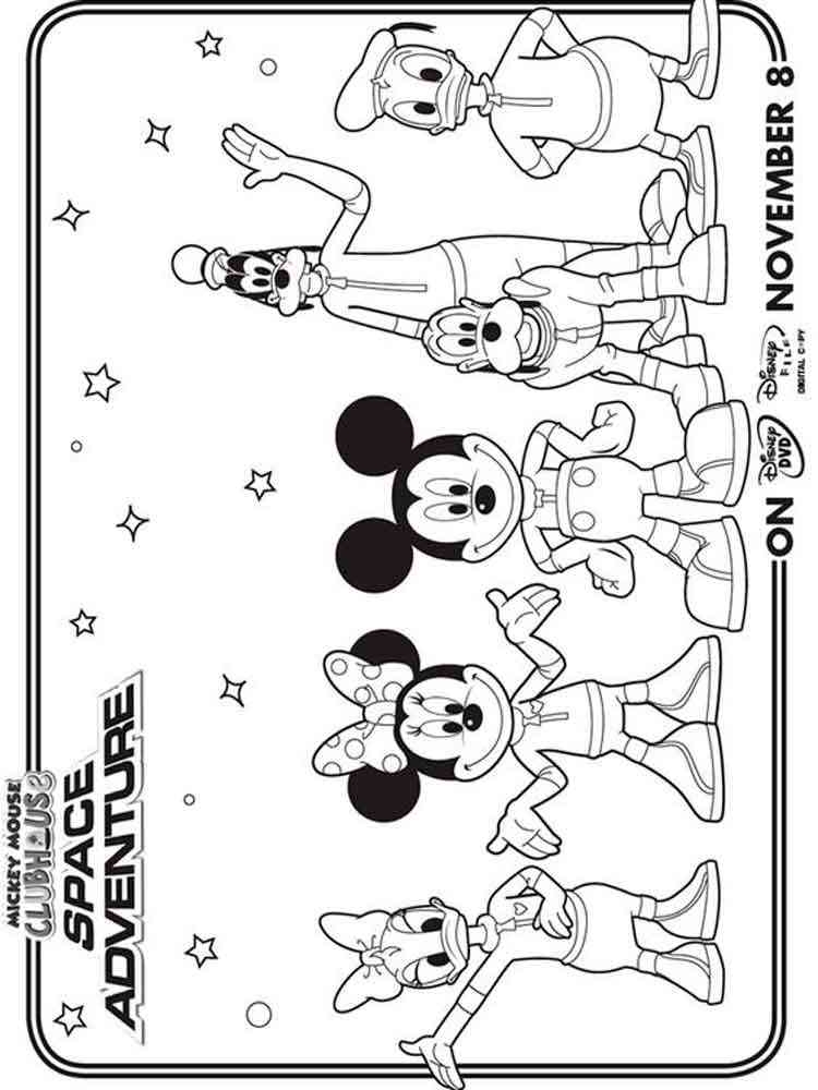 Mickey Mouse Clubhouse Coloring Pages