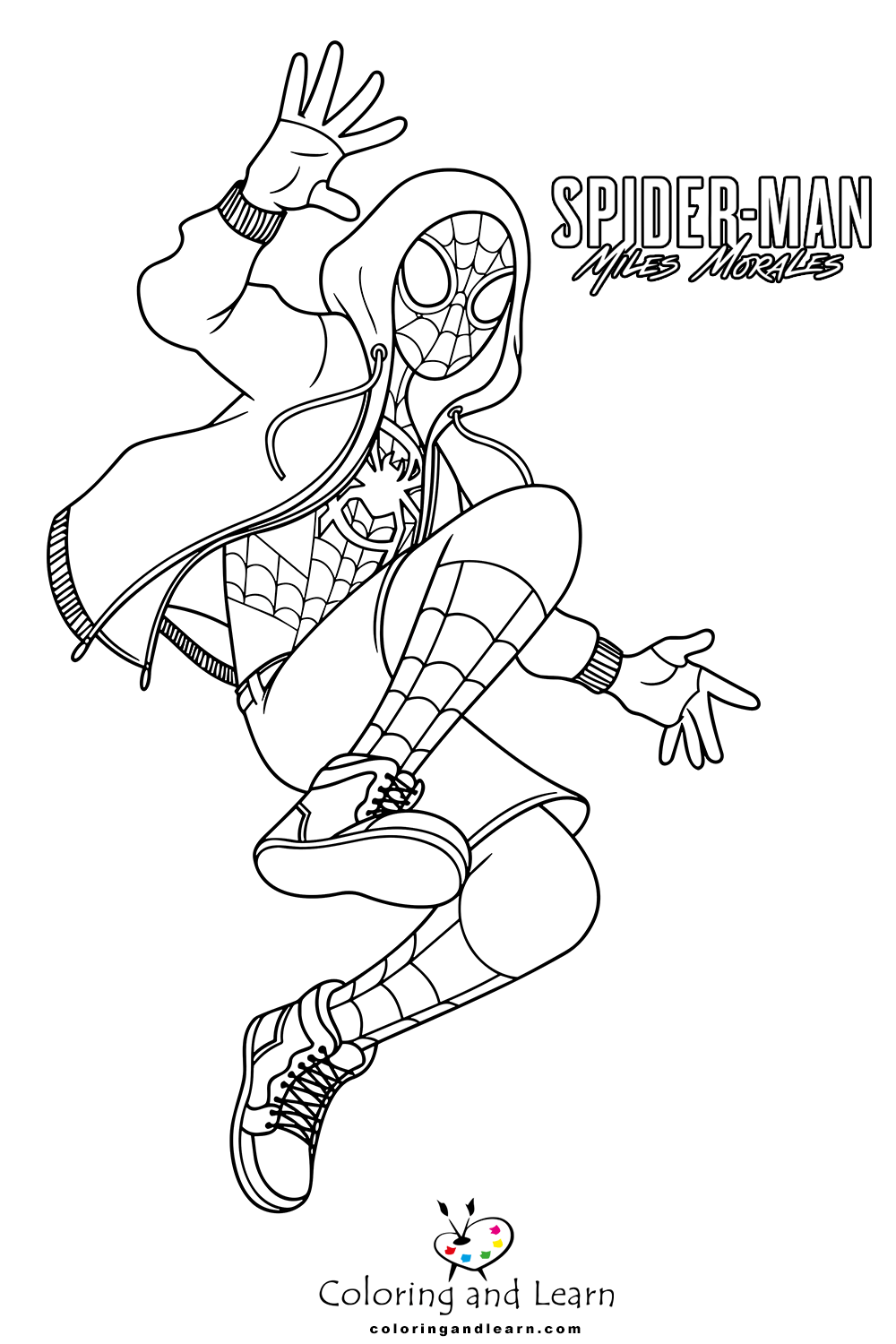 Miles Morales Coloring Pages FREE 2026 Coloring And Learn