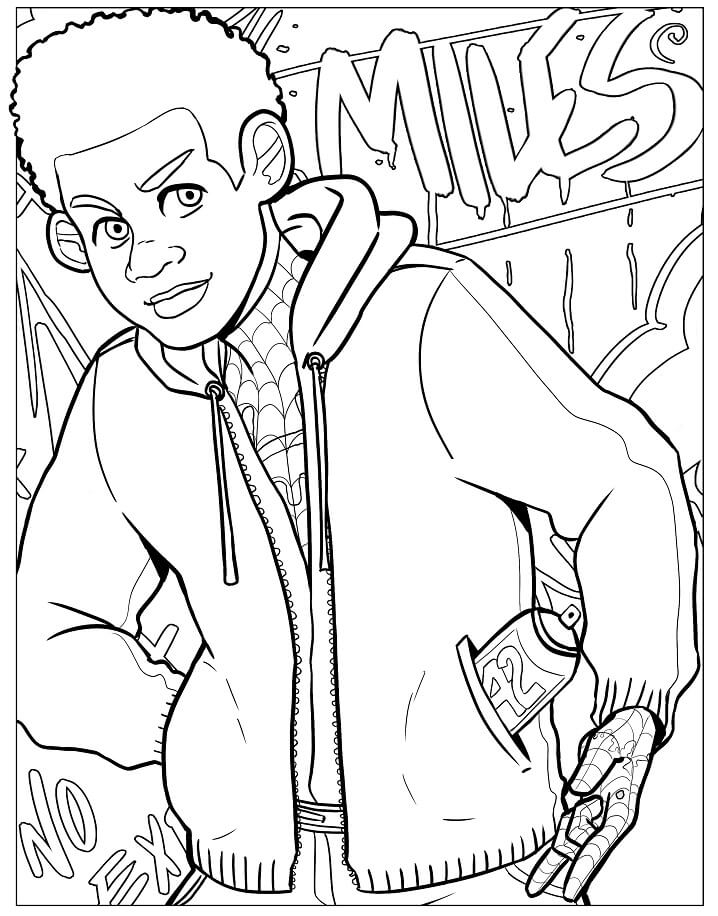 Miles Morales Coloring Pages Free Printable Coloring Pages For Kids