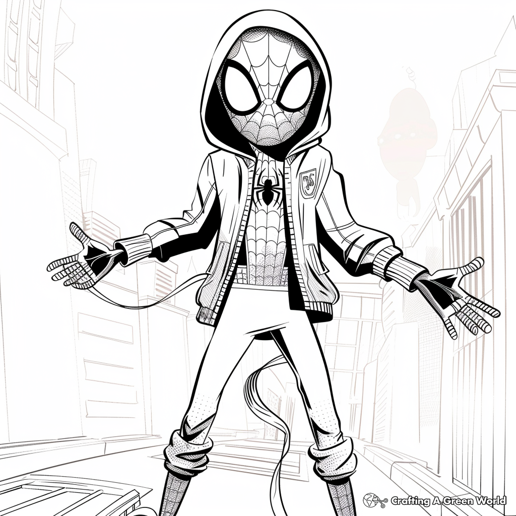 Miles Morales Coloring Sheets