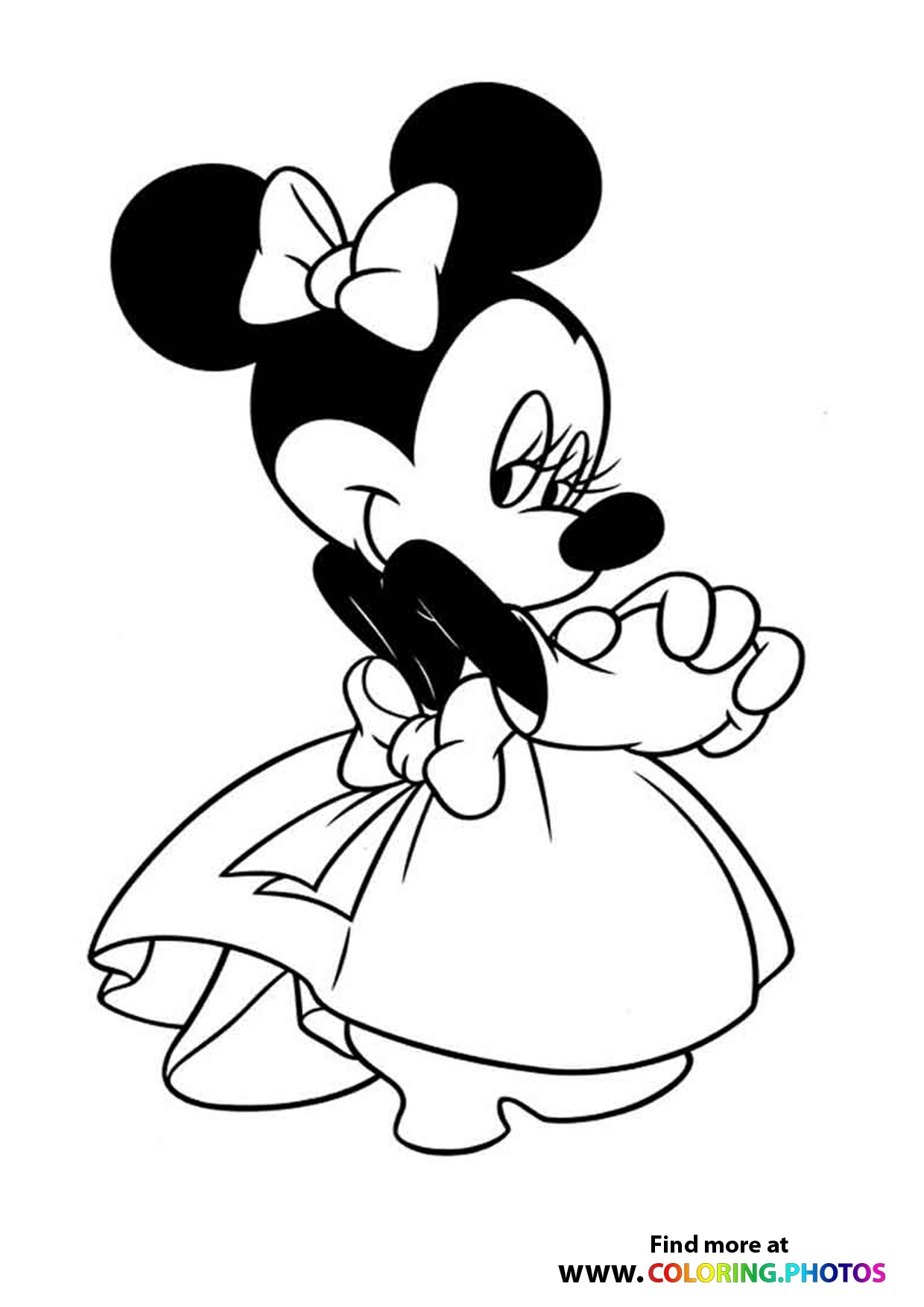 minnie mouse coloring pages minnie mouse coloring pages