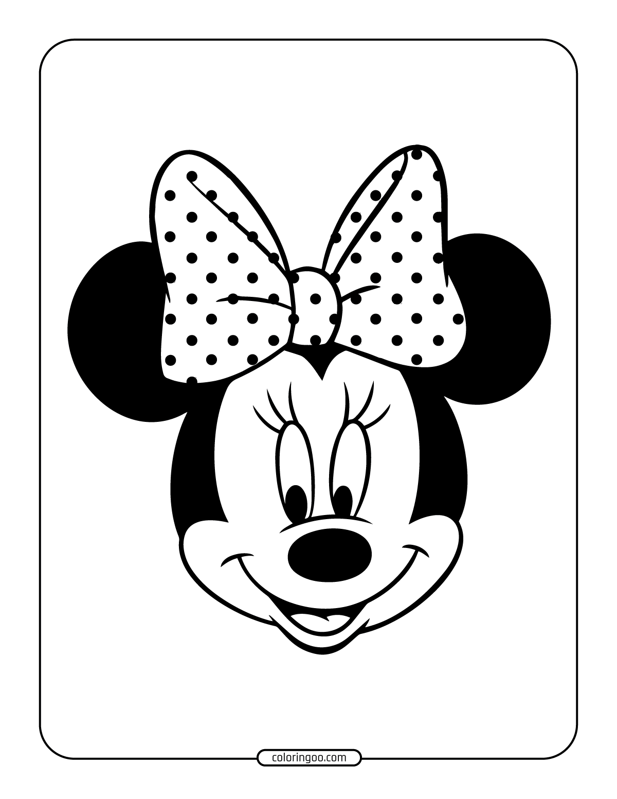 Minnie Mouse Coloring Pages