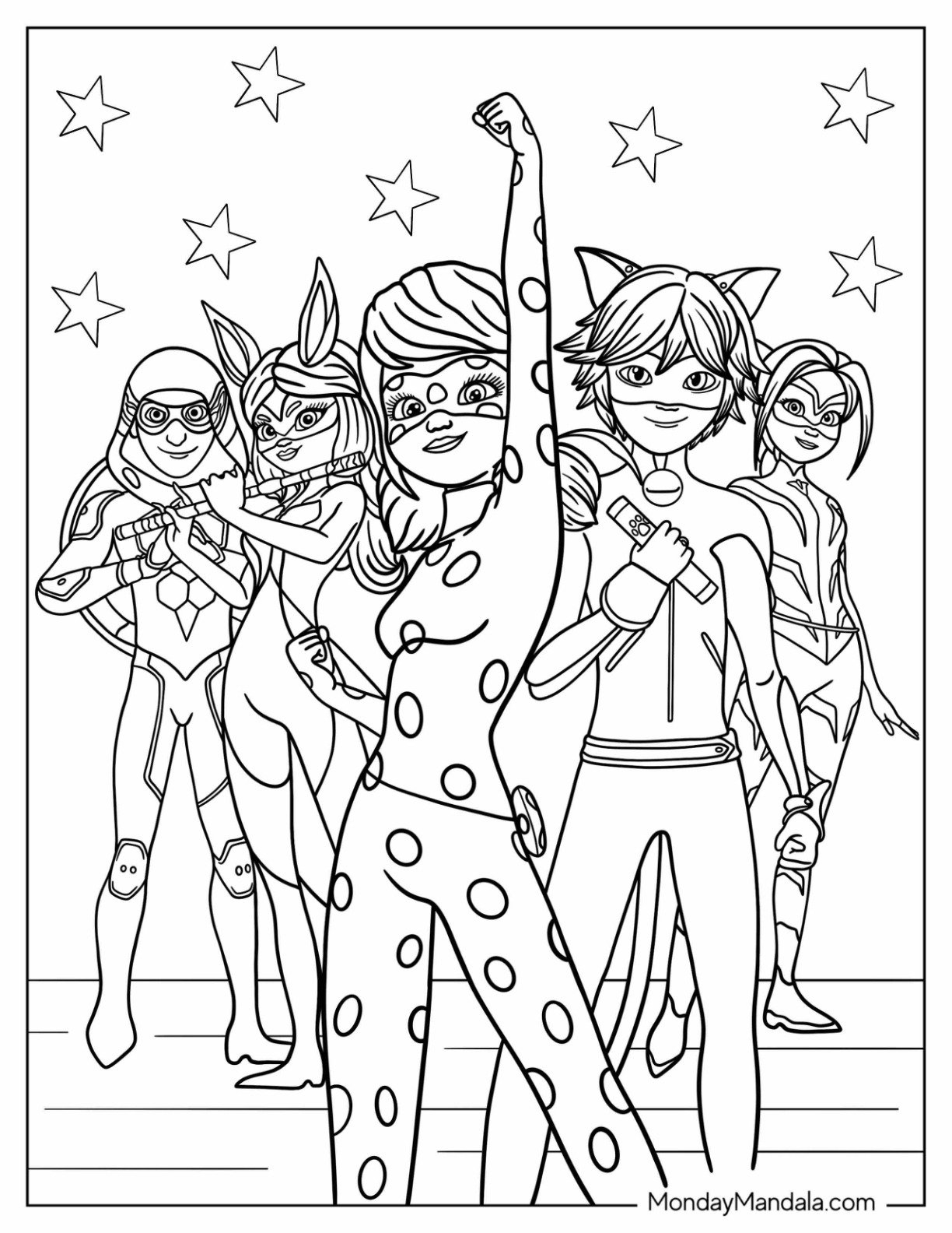 Miraculous Coloring Pages 2025 Miraculous Coloring Pages 2025