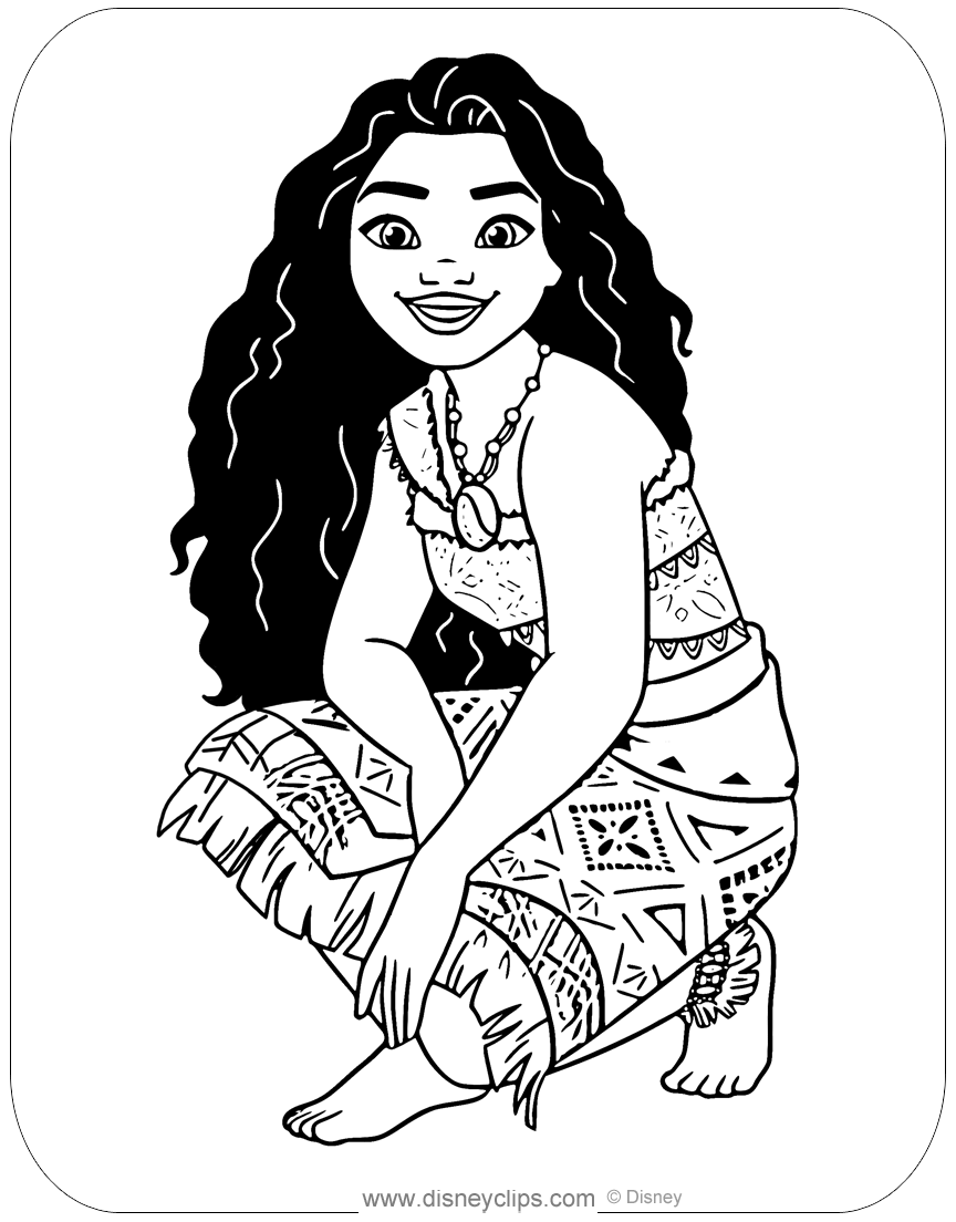 Moana 2 Coloring Pages Coloring Nation