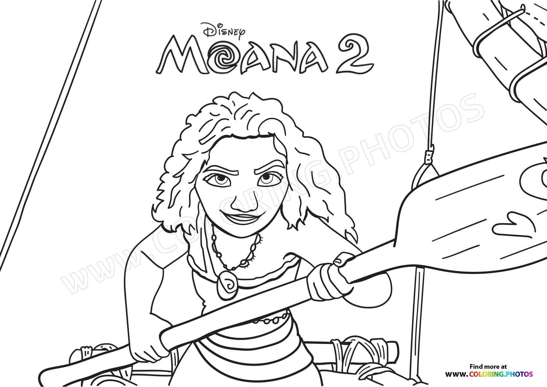 Moana 2 Coloring Pages For Kids