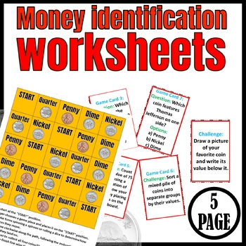 Money Identification Worksheets Money Worksheets Coin Identification Money Identification Worksheets Money Worksheets Coin Identification