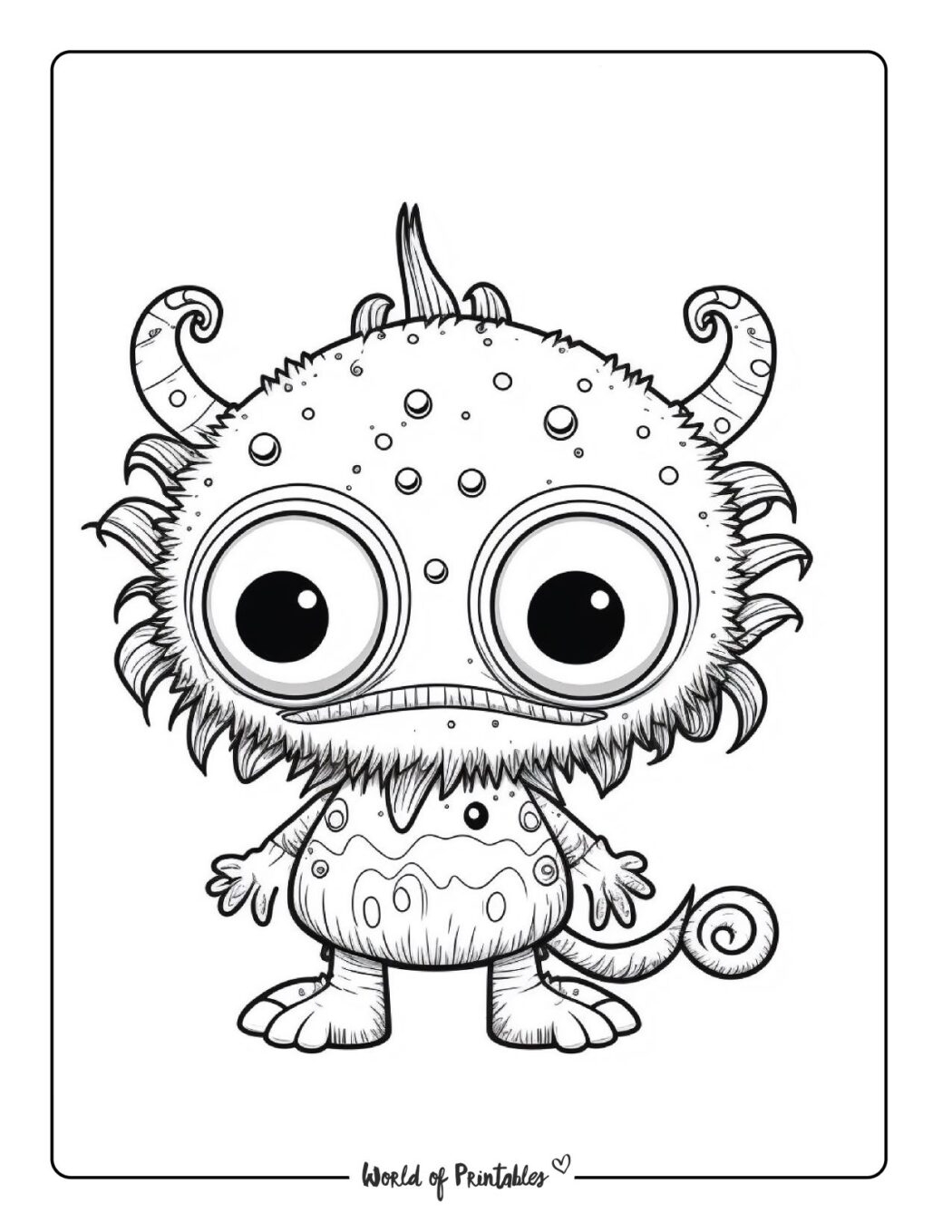 Monster Coloring Pages World Of Printables