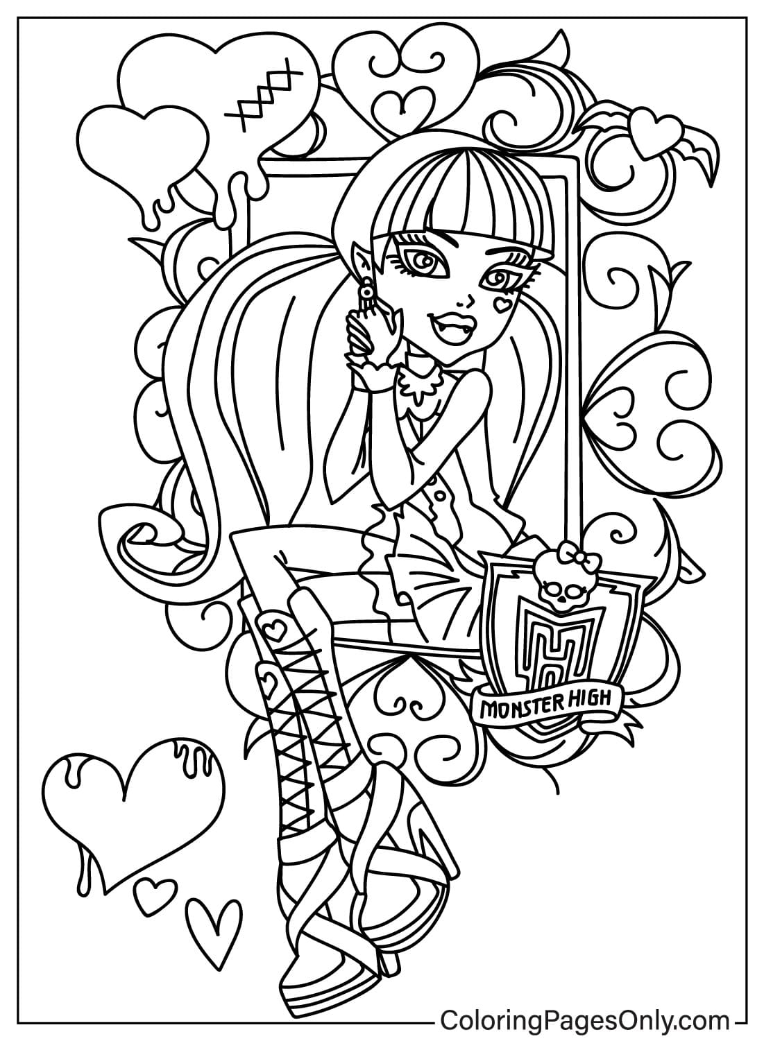 Monster High Toralei Coloring Pages 2025 Monster High Toralei Coloring Pages 2025