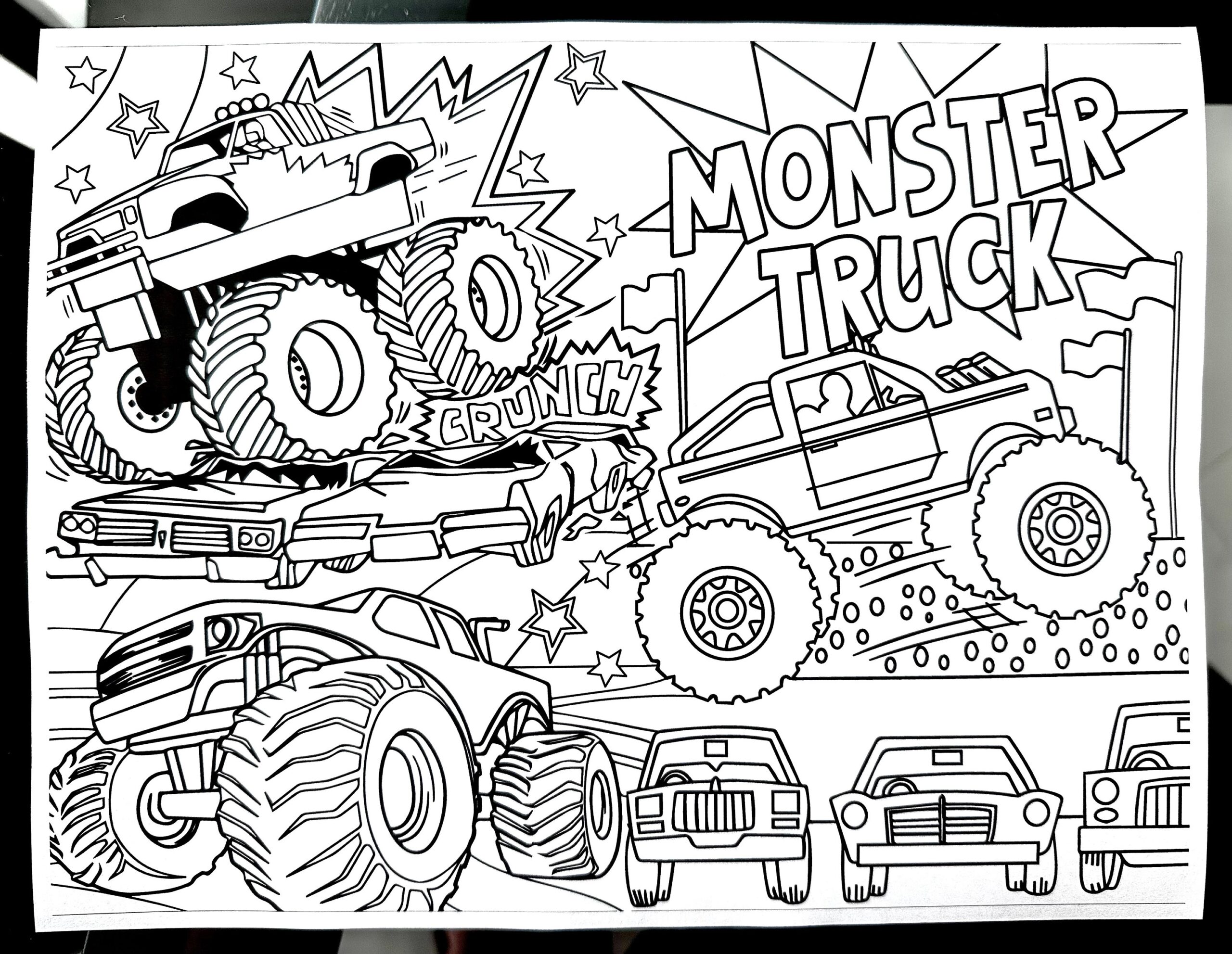 Monster Truck Color Page Coloring Page Monster Truck Monster Truck 