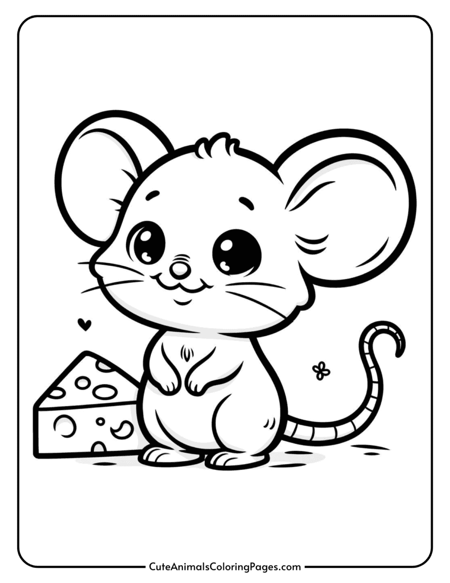 mouse coloring page mouse coloring page