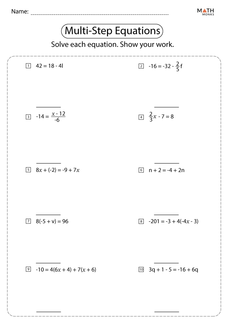 Multi Step Equations Worksheet Pdf Proworksheet Multi Step Equations Worksheet Pdf Proworksheet