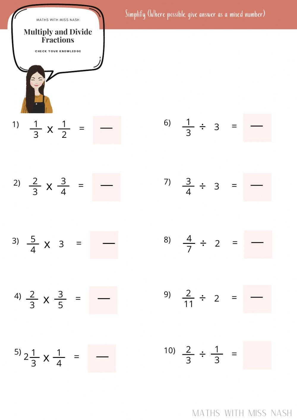 multiplying and dividing fractions worksheets multiplying and dividing fractions worksheets