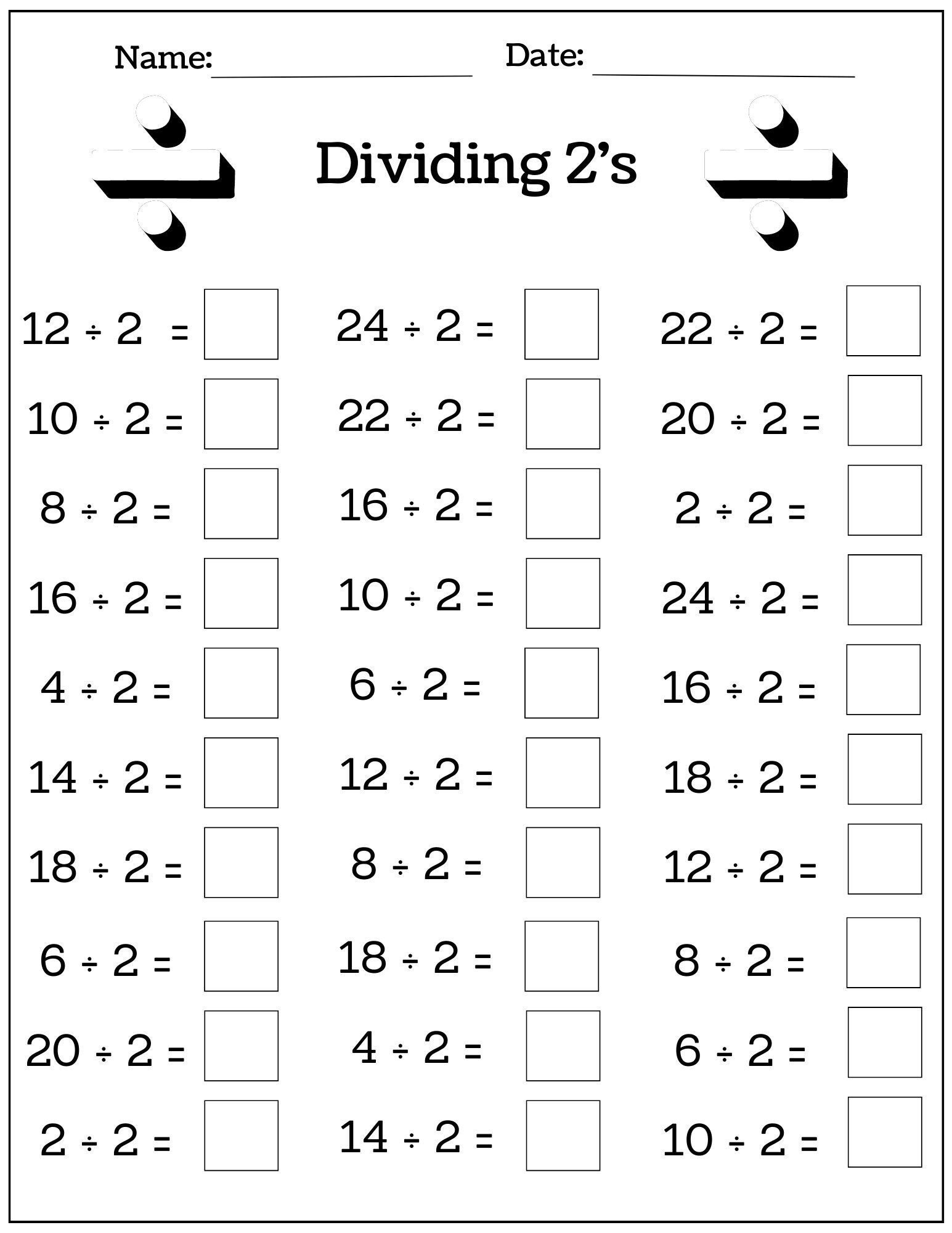 Multiplication Division Worksheets
