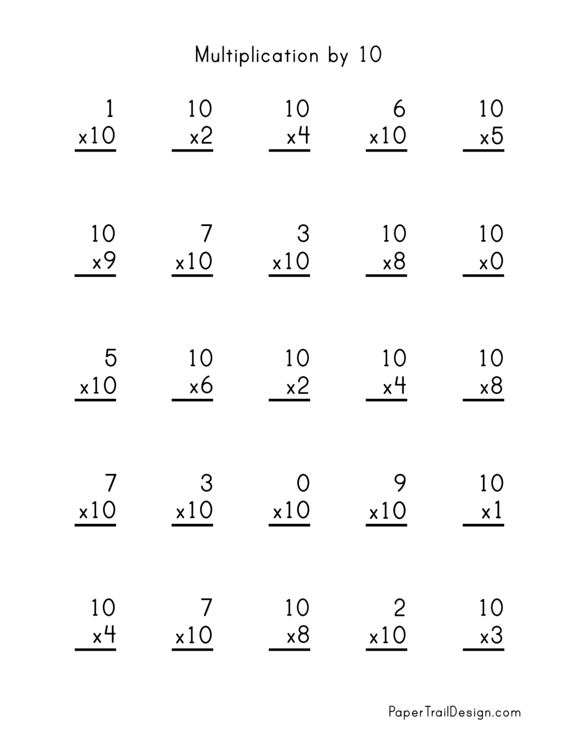 Multiplication Worksheet 3 MultiplicationWorksheets