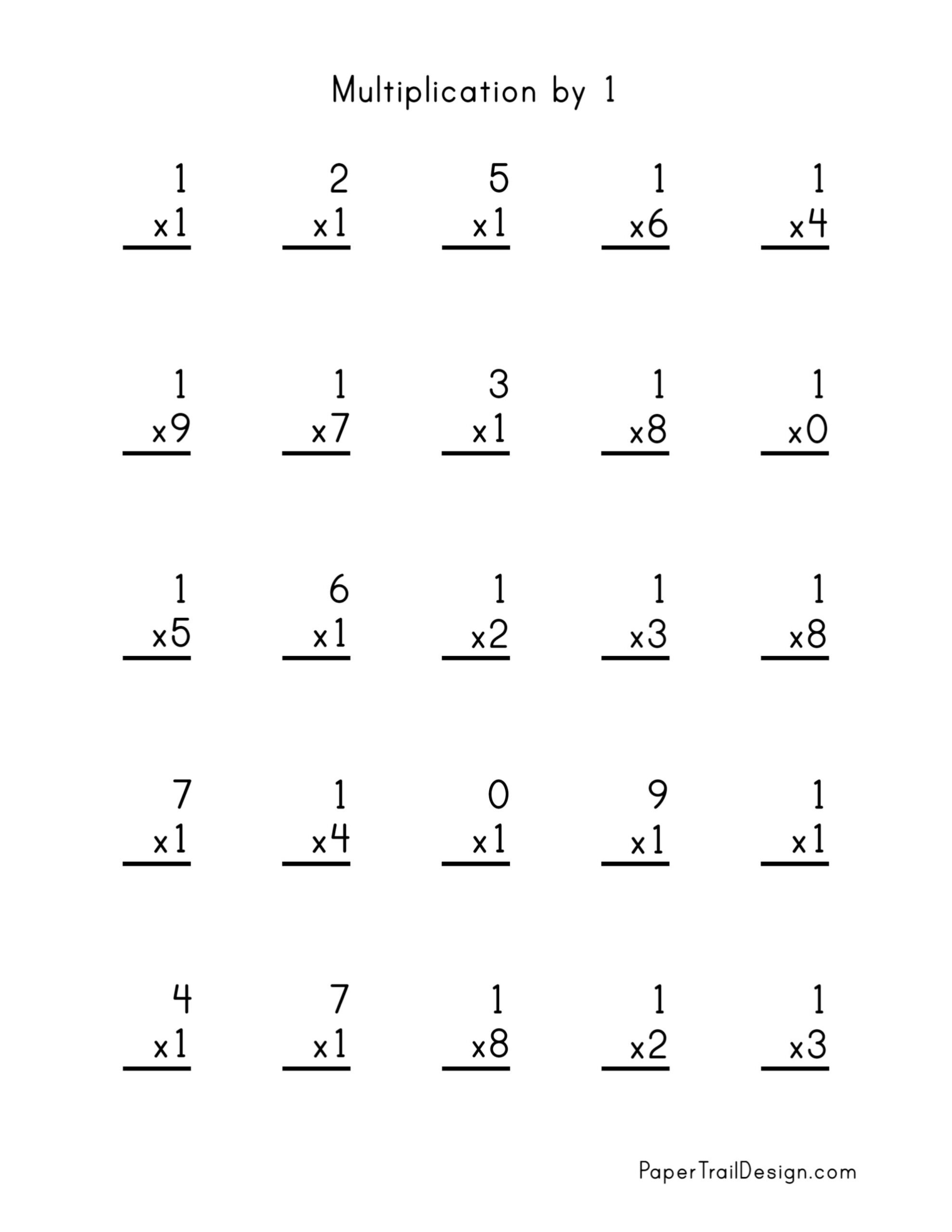 Multiplication Worksheets 1 12 Printable Practice Sheets For 
