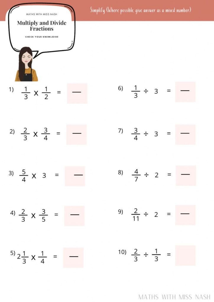 Multiplying And Dividing Fractions Whole Numbers And Mixed Numbers Multiplying And Dividing Fractions Whole Numbers And Mixed Numbers
