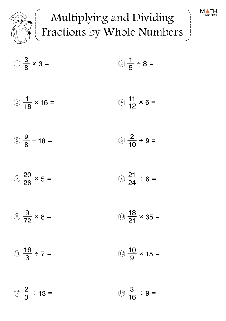 Multiplying And Dividing Fractions Worksheets With Answer Key Multiplying And Dividing Fractions Worksheets With Answer Key