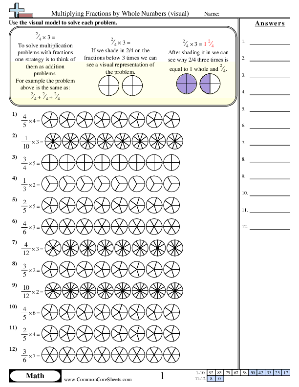 Multiplying Fractions Whole Numbers Worksheets Multiplying Fractions Whole Numbers Worksheets