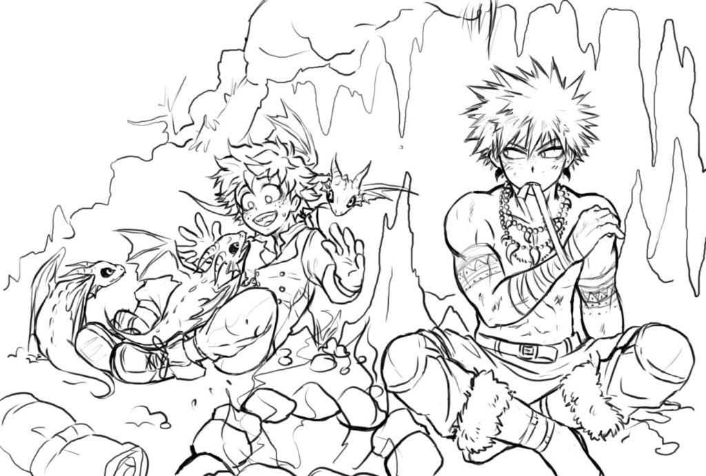 mha coloring pages