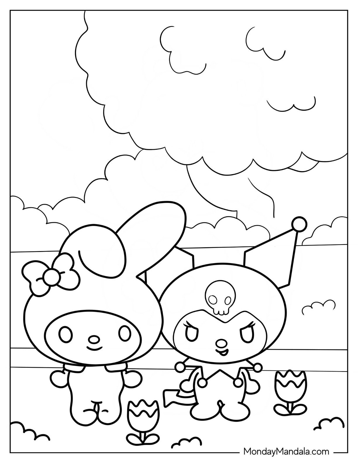 coloring pages my melody coloring pages my melody