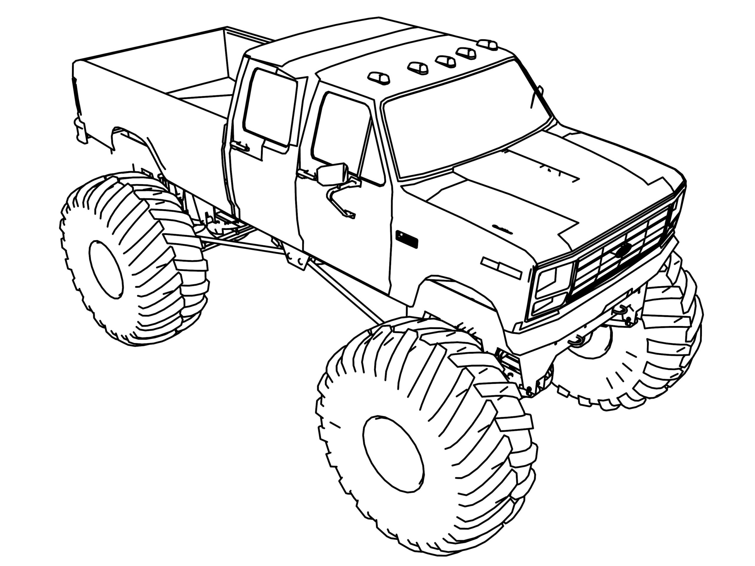 My Monster Truck Coloring Page 2 Wecoloringpage