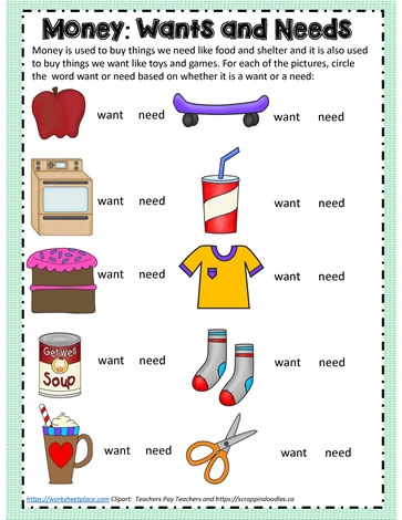 Needs And Wants Worksheets Worksheets Library Needs And Wants Worksheets Worksheets Library