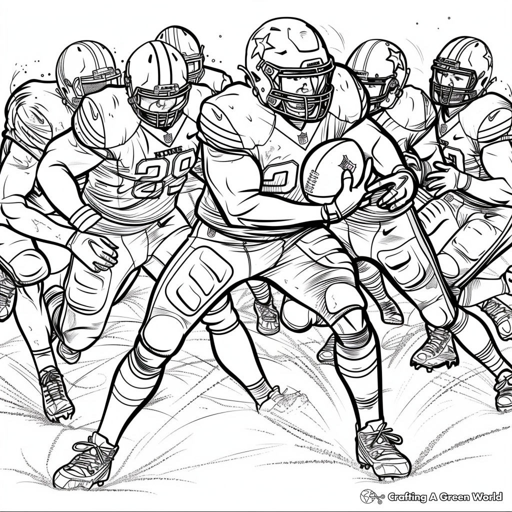 Nfl Football Coloring Pages Free Printable 