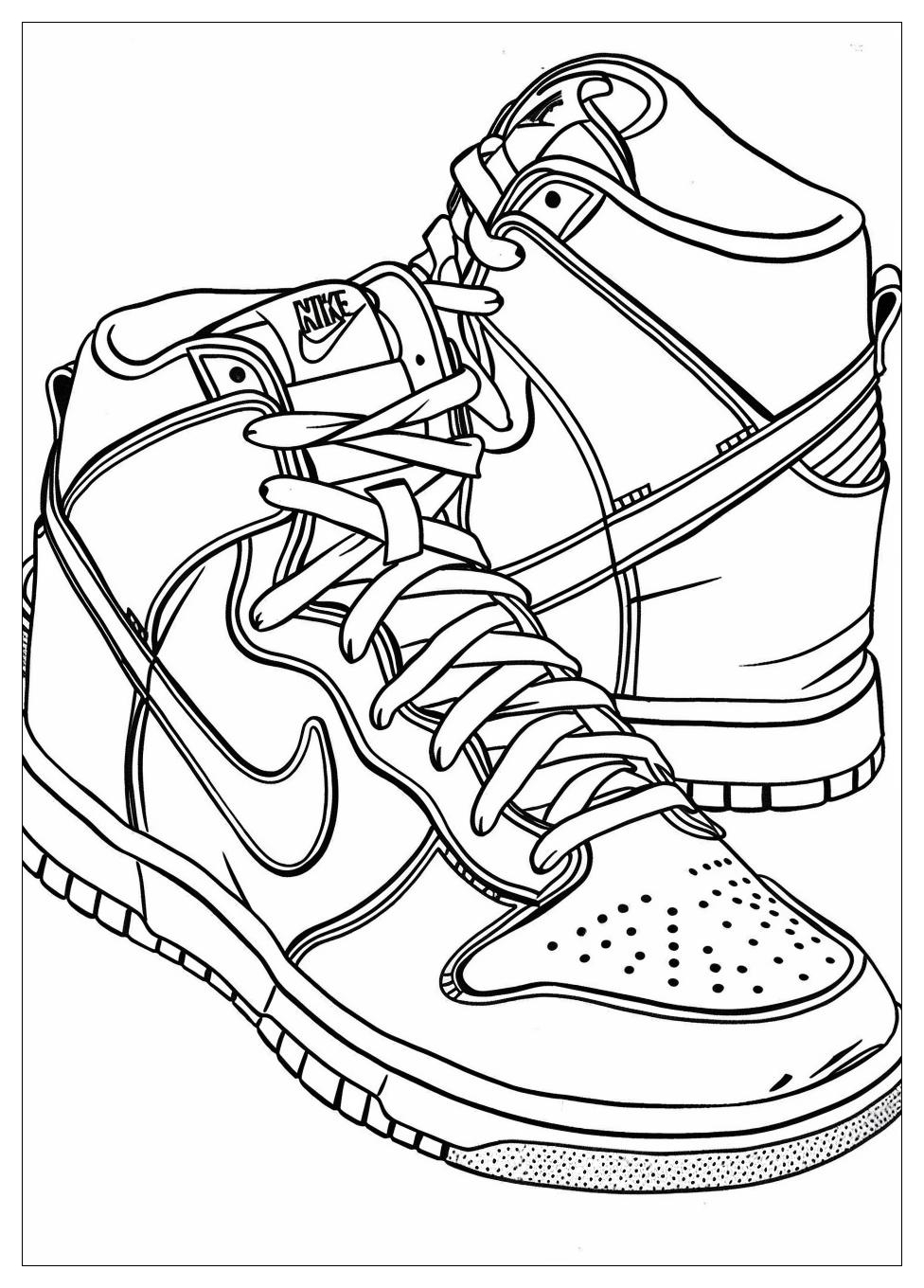 Nike Coloring Pages Color Your Favorite Sneakers And Logos 