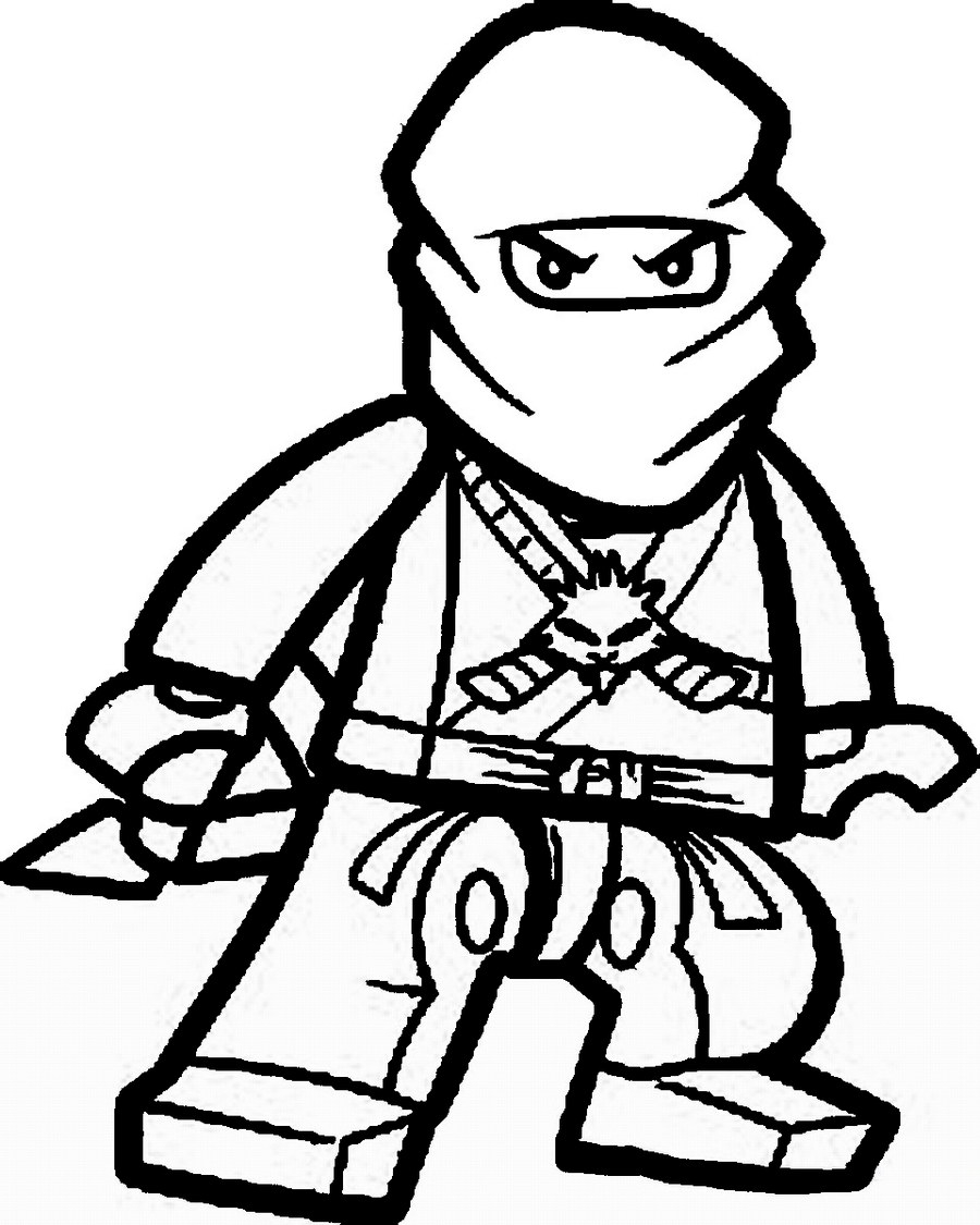Ninja warrior coloring sheet printable