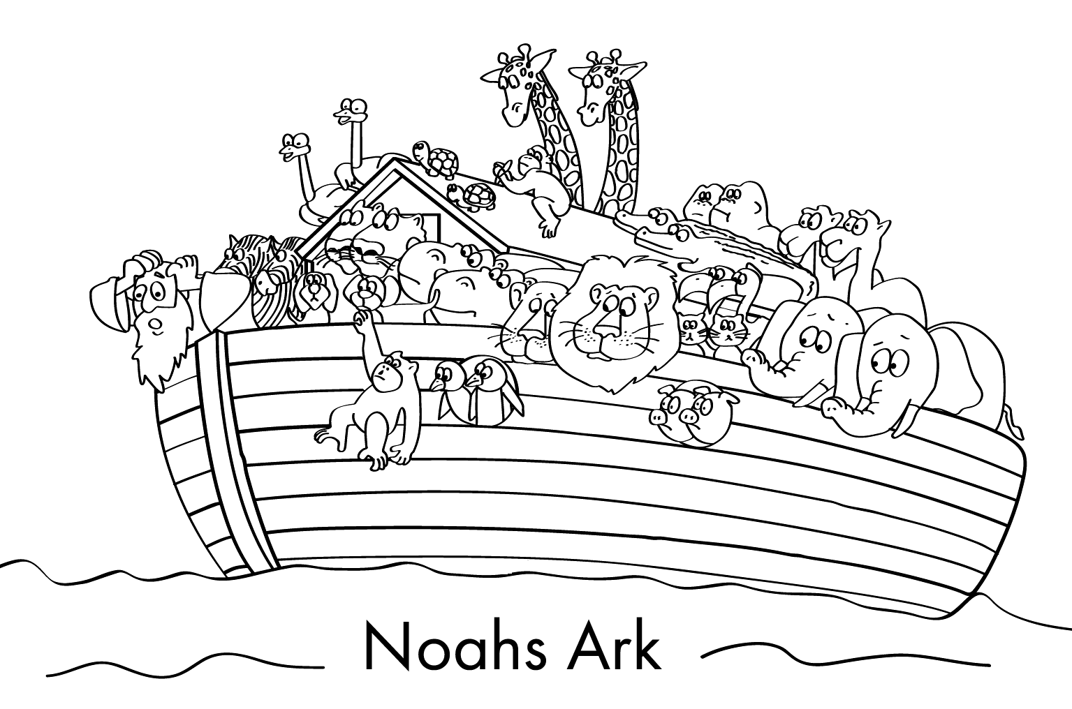 Noahs Ark Coloring Pages Printable Coloring Pages FREE